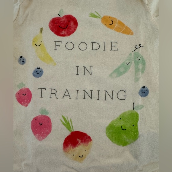 “Foodie in Training” Onesie - Picture 3 of 5